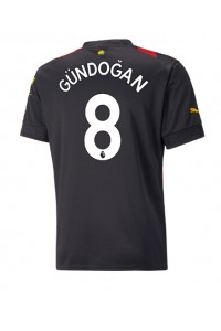 Fotbalové Dres Manchester City Ilkay Gundogan #8 Venkovní Oblečení 2022-23 Krátký Rukáv